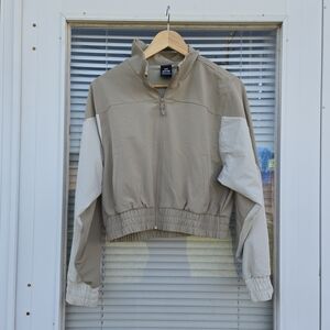 Under Armour Beige and Cream Lightweight Zip Jacket